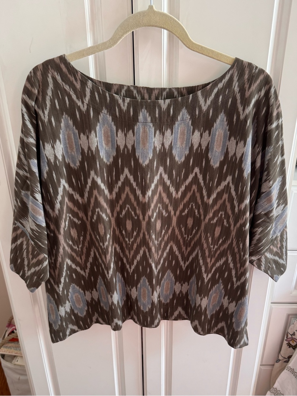 Jjill pure Jill small petite ikat kimono blouse. Like new